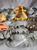 Lot of Cookie Cutters and Molds