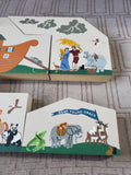 6 Piece The Cat's Meow Noah's Ark Wooden Plaque Set