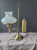 Vintage Electric Brass Student Lamp WORKS