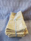 Lot of 12 Gold Toned Fabric Napkins