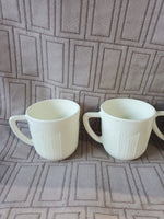Set of 4 White Demitasses