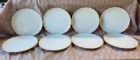 Set of 8 Scalloped Edge Snack Plates