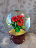 Poinsettia Musical Snowglobe WORKS