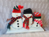 Wooden Snowman Table Decor