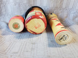 Lot of 3 Asian Inspired Kokeshi Dolls (B)