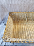 Woven Storage Basket with Metal Frame