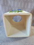 Yellow and White Floral Tissue Box Cover