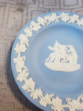 Wedgwood Blue Jasperware "Relief of Pegasus and the Muses" Trinket Dish