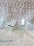 Set of 3 Pyrex Clear Glass Nesting Bowls