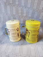 Vintage Sears Roebuck Tin Salt & Pepper Shakers