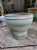 Glazed Pottery Planter w/Dirt (A)