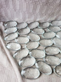 Lot of Clear Glass Oval Pebbles