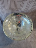 Pottery Barn Mercury Glass Decorative Shallow Pedestal Bowl