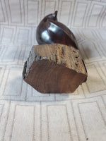 Carved Wooden Bird Figurine