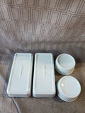 4 Piece Small Ceramic Baking Dish Lot