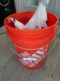 20 lb Unopened Bag of Ice Melt w/5 Gal Bucket (no lid)