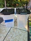 Two Pet Food Storage Containers