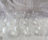 Set of 6 Engraved Floral Shrimp Cocktail Glasses