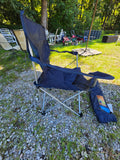 Ozark Trail Blue Folding Arm Chair w/Bag