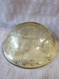 Vintage Yellow Depression Glass Serving Bowl