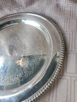 Webster & Wilcox Round Silverplate Serving Tray