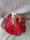 Plaid Fabric Pumpkin