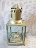 Vintage Brass Oil Wick Lantern