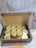 Lot of Flameless Tealight Candles and Plastic Candle Votives
