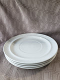 Set of 4 White Dinner Plates