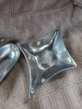 Set of Four Playing Card Suit Metal Snack Bowls