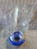 Clear Glass Pitcher with Ice Chamber