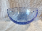 Blue Bubble Glass Mixing Bowl