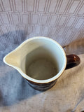 Brown Glazed Pottery Pitcher Vase