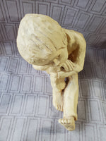 Signed Dave Grossman "Contemplating Boy" Sculpture