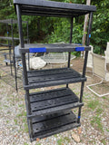 Black Plastic Garage Shelving Unit (C)