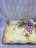 Ceramic Grape Serving Platter