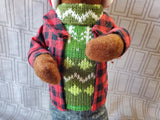 Teddy Bear Holiday Figurine