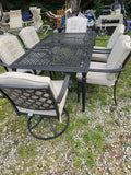 Hampton Bay 6-Piece Black Aluminum Outdoor Dining Set