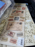Scrapbook Craft Supply Lot with Organizing Storage Binder