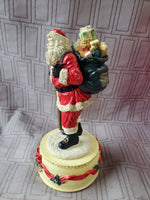 Handcrafted Old World Santa Music Box WORKS