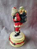 Handcrafted Old World Santa Music Box WORKS