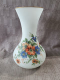 Satin Glass Floral Vase