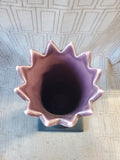Purple Tulip Pedestal Vase