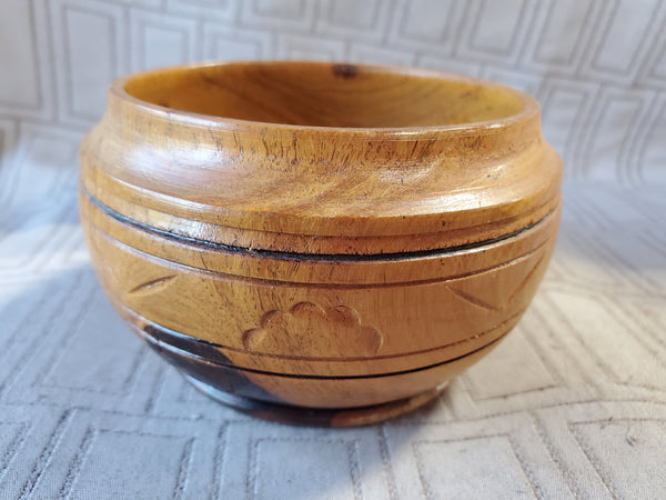 Hand Carved Wooden Decorative Bowl