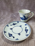 Vintage Delft Blauw Windmill Demitasse and Saucer Set