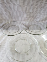 10 Piece Clear Glass Plate Set