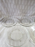 10 Piece Clear Glass Plate Set