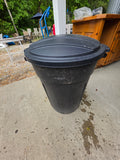 32 Gal Plastic Trash Can w/Lid
