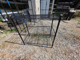 3-Tier Sturdy Black Metal (Wire) Shelving Unit (B)