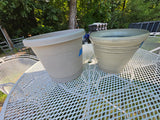 Two Plastic Planters